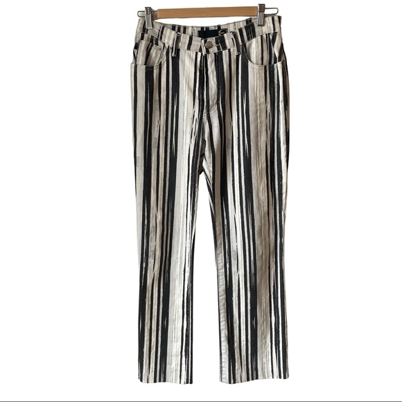 Just Cavalli Denim - Vintage Y2K Just Cavalli striped metallic jeans